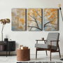 Wallity Conjunto de 3 Lienzos Decorativos Multicolor 45 x 70 cm